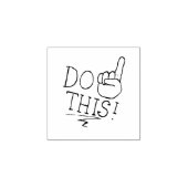 Diesen Text ausführen Gummistempel (Prägung)