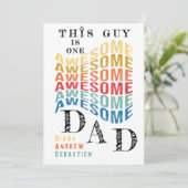 Diesen Typ einen Phantastischen Vater, lustiger Zi Karte (Stehend Vorderseite)