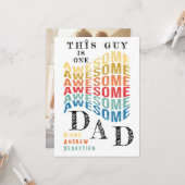 Diesen Typ einen Phantastischen Vater, lustiger Zi Karte (Vorderseite/Rückseite Beispiel)