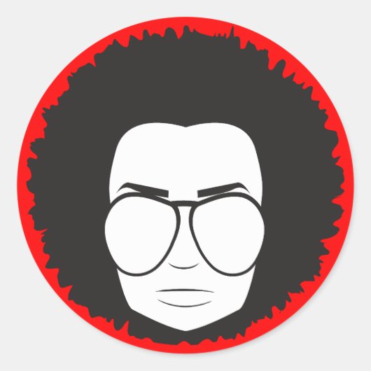 dieser 70er Typ Runder Aufkleber (Vorderseite)