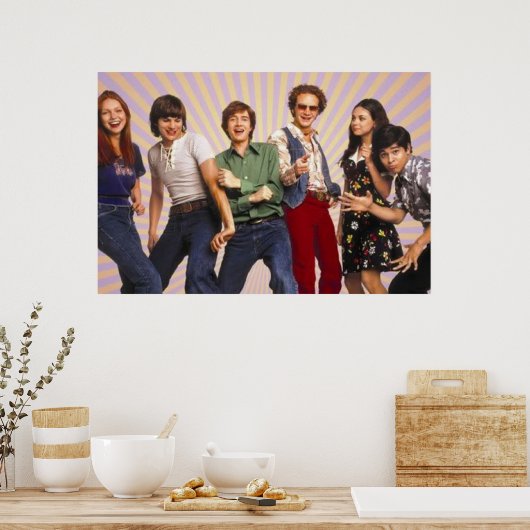 Dieser 70er zeigt Kelso Hyde Eric Fez Donna Jackie Poster (Küche)
