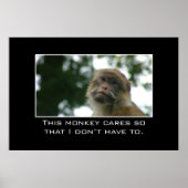 Dieser Affe kümmert sich darum, dass ich nicht [XL Poster (Vorne)