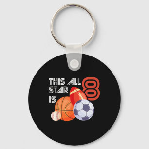 Dieser All-Star hat zum 8. Geburtstag Bysketbyll Schlüsselanhänger