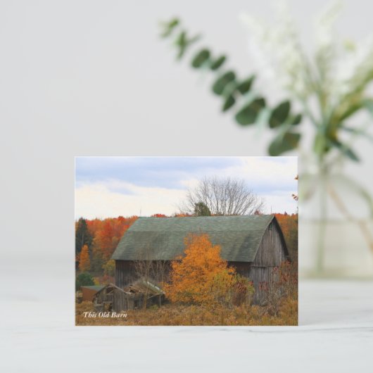 Dieser alte Stall Postkarte (Stehend Vorderseite)