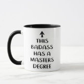 Dieser Angeber hat einen Masterabschluss Lustiger Tasse (Links)