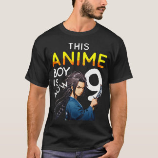 Dieser Anime Boy ist jetzt 9 Jahre alt 9. Geburtst T-Shirt