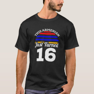Dieser Armenier hat gerade 16 Armenien zum 16. Geb T-Shirt