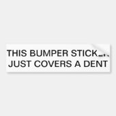 Dieser Autoaufkleber bedeckt gerade eine (Vorne)