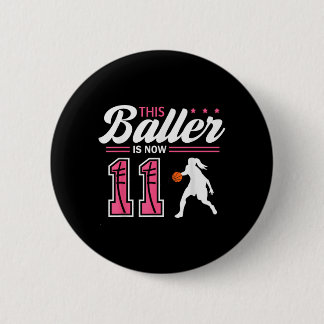 Dieser Baller ist 11 Jahre alt Baseball 11. Geburt Button