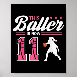 Dieser Baller ist 11 Jahre alt Baseball 11. Geburt Poster