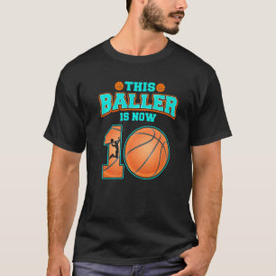 Dieser Baller ist jetzt 10 Jahre alt 10. Geburtsta T-Shirt