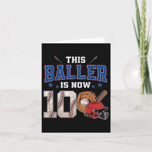 Dieser Baller ist jetzt 10 Jahre alt Baseball 10.  Karte