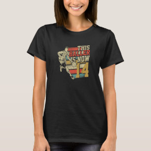 Dieser Baller ist jetzt 14 niedliche 14. Geburtsta T-Shirt