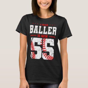 Dieser Baller ist jetzt 55 Geburtstag Baseball The T-Shirt