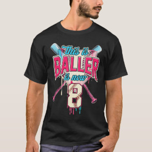 Dieser Baller ist jetzt 8 Eiscreme Tropfen Basebal T-Shirt