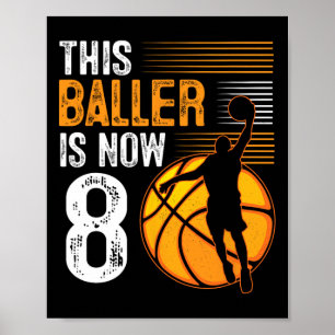 Dieser Baller ist jetzt 8 Jahre alt Basketball 8.  Poster