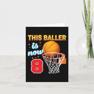 Dieser Baller ist jetzt 8 Jahre alt, der 8. Geburt Karte