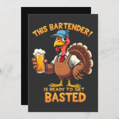 Dieser Barkeeper ist bereit, sich zu blamieren Einladung (Vorne/Hinten)