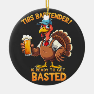 Dieser Barkeeper ist bereit, sich zu blamieren Keramik Ornament