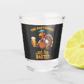 Dieser Barkeeper ist bereit, sich zu blamieren Schnapsglas (Vorderseite)