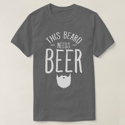 Dieser Bart braucht Bier Bart Man T-Shirt (Design vorne)
