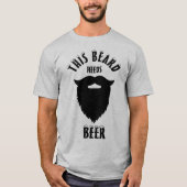 Dieser Bart braucht Bier, T-Shirt (Vorderseite)