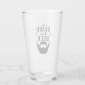 Dieser Bart braucht ein Bier, einen Glascup Glas (Rückseite)