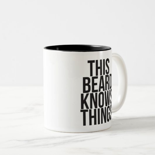 Dieser Bart kennt Sachen Zweifarbige Tasse (VorderseiteRechts)