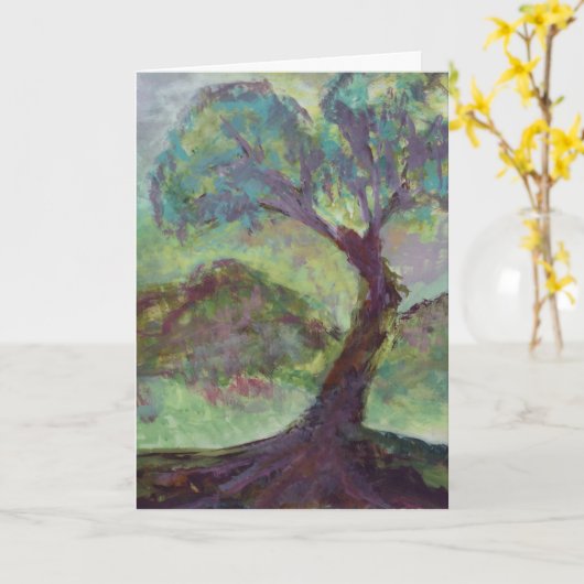 dieser Baum, einer Karte (Gelbe Blume)