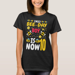 Dieser Bee Day Boy ist jetzt 10. Geburtstagsparty T-Shirt