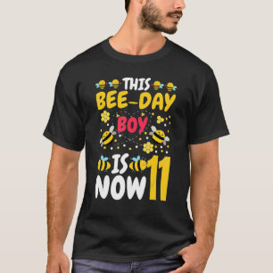 Dieser Bee Day Boy ist jetzt 11. Geburtstagsparty T-Shirt