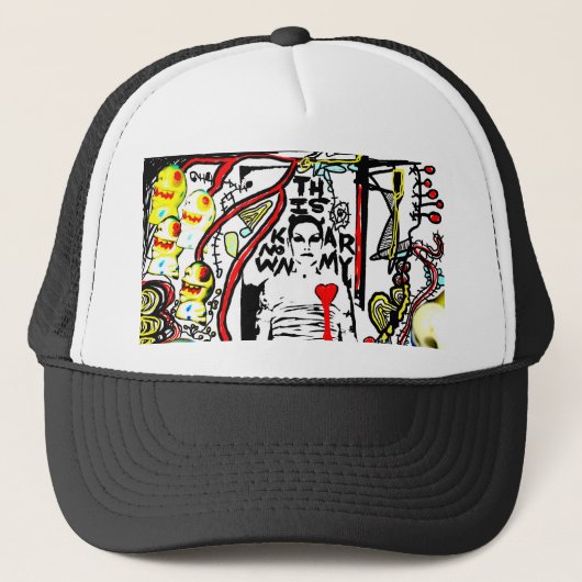 Dieser bekannte Armeefernlastfahrerhut Truckerkappe (Vorderseite)