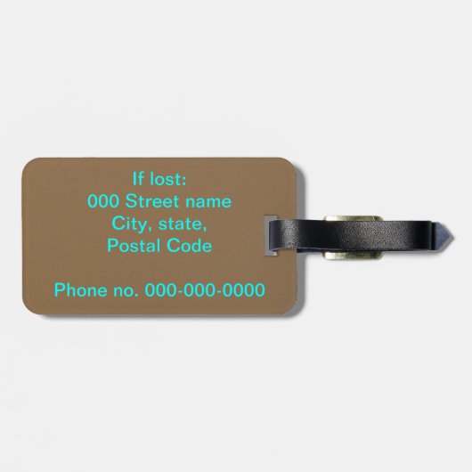 Dieser Beutel gehört Gepäckanhänger (Rückseite horizontal)