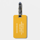Dieser Beutel gehört zum Namen Personalisierter Ge Gepäckanhänger (Rückseite vertikal)