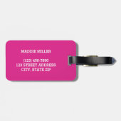 Dieser Beutel gehört zum Namen Personalisierter Ge Gepäckanhänger (Rückseite horizontal)