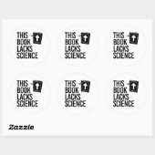 Dieser Bibel fehlt es an Wissenschaft Runder Aufkleber (Blatt)