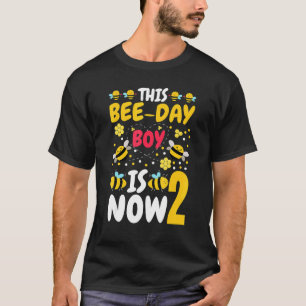 Dieser Bienentag Junge ist jetzt 2. Geburtstag Par T-Shirt