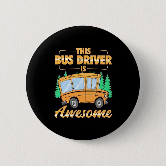 Dieser Busfahrer ist Phantastisch Button (Vorderseite)