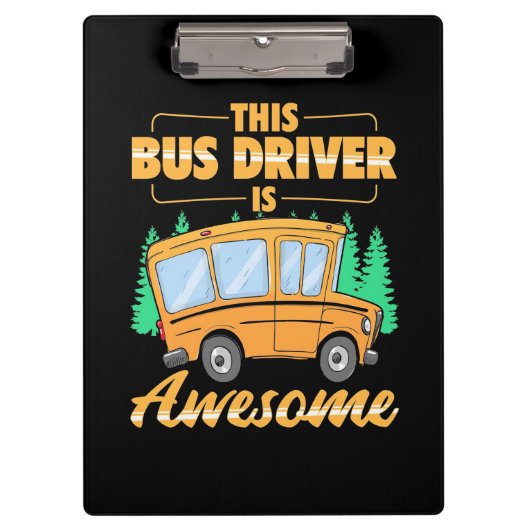 Dieser Busfahrer ist Phantastisch Klemmbrett (Vorderseite)