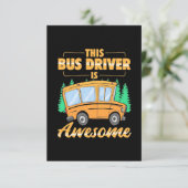 Dieser Busfahrer ist Phantastisch RSVP Karte (Stehend Vorderseite)