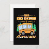Dieser Busfahrer ist Phantastisch RSVP Karte (Vorne/Hinten)