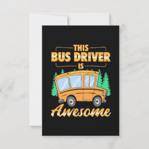 Dieser Busfahrer ist Phantastisch RSVP Karte