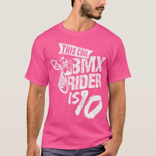 Dieser Coole BMX-Fahrer ist 10 MBx Radfahrer Mtb B T-Shirt (Vorderseite)