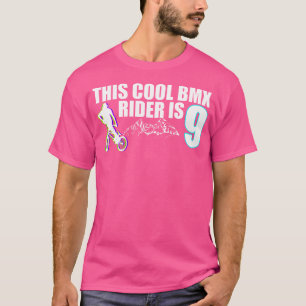 Dieser Coole Bmx-Fahrer ist 9 lustige Biker. T-Shirt