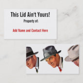 Dieser Deckel ist nicht Ihr! Visitenkarte (Vorne/Hinten)