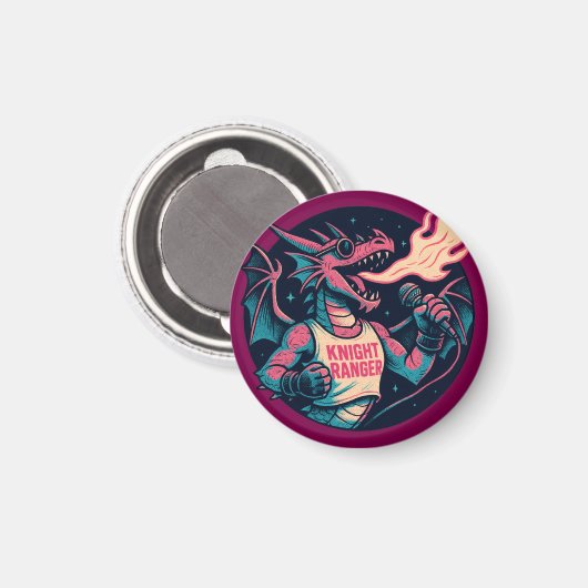 Dieser Drache spaltet Feuer Magnet (Vorderseite/Rückseite)