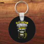 Dieser Elektriker ist voll qualifiziert Schlüsselanhänger (Vorderseite)