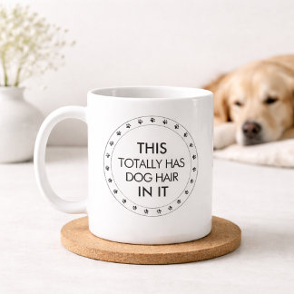 Dieser enthält definitiv Hundehaare Lustiger Hunde Kaffeetasse