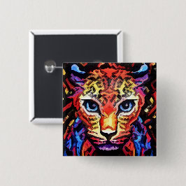 Dieser farbenfrohe Leopard-Look  Button