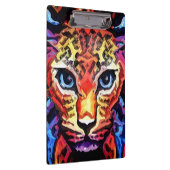 Dieser farbenfrohe Leopard-Look Klemmbrett (Rechts)